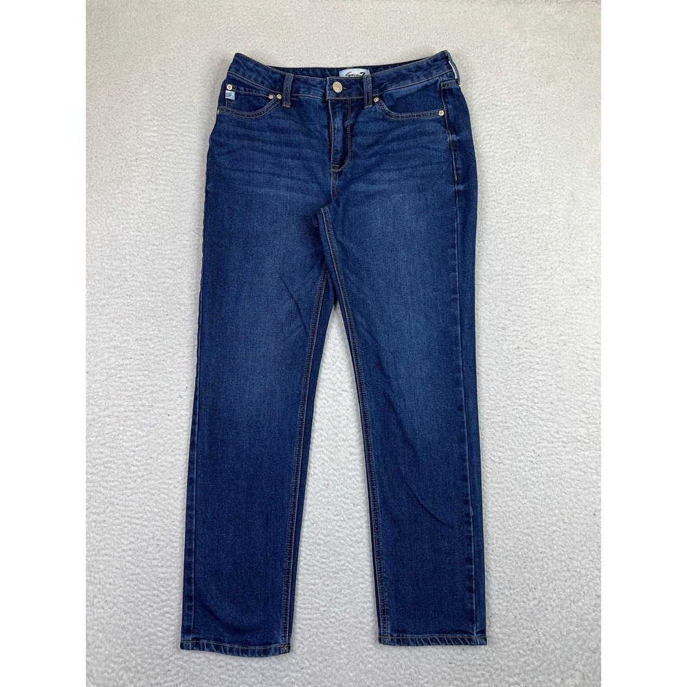 Seven7 Jeans Womens‎ 4 Blue Divine Straight Leg Mid Rise Stretch Denim Classic